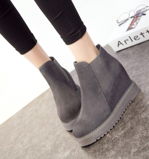 Botas de cano curto de inverno para senhora J1814