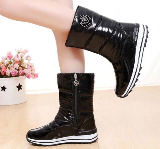 Botas de invierno brillantes para mujer J1736