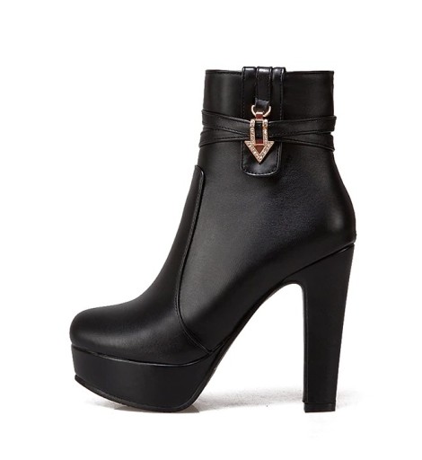 Botas de tornozelo de inverno para senhora