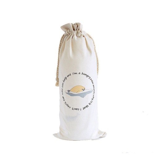 Botella de vidrio para beber con funda de tela y cordón ajustable Motivo oceánico Tapa de rosca Capacidad 1000 ml Dimensiones 25,8 x 8,5 cm
