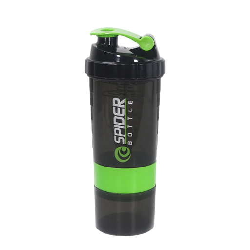 Botella mezcladora para proteína en polvo 500 ml Mezclador deportivo para cócteles Botella de fitness de plástico con bola mezcladora Mezclador duradero para suplementos