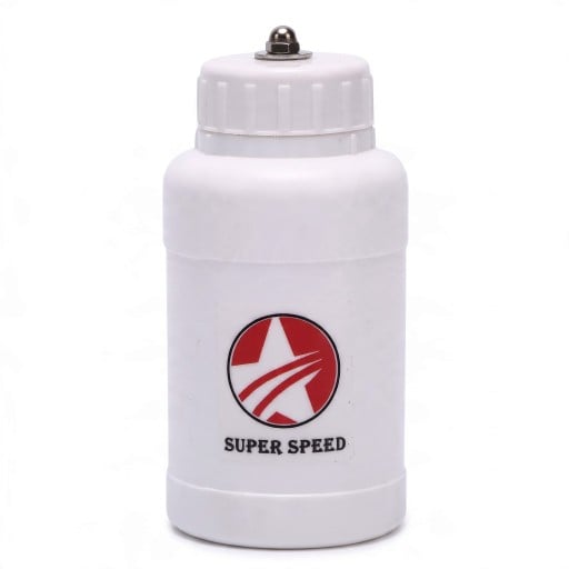 Botella para limpieza de rodamientos con varilla roscada y tuerca mariposa Sin líquido 12,5 x 6 x 3,8 cm Tapa roscada Blanca Para el mantenimiento