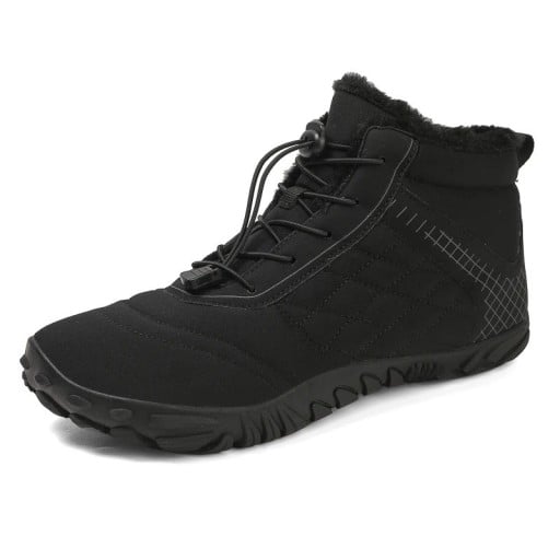 Botine de apă căptușite barefoot cu elemente reflectorizante și talpă din cauciuc Unisex pentru trekking, sporturi acvatice și purtare în sezonul rece