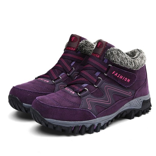 Bottes à chevilles pour femmes avec fourrure J2369