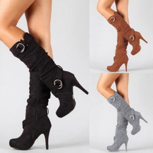Bottes à talons stylées pour femmes J1775
