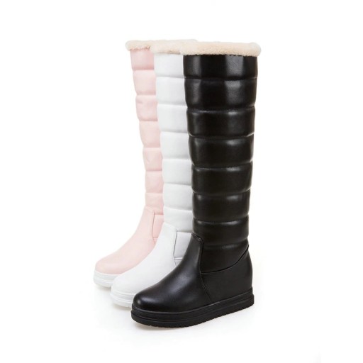 Bottes d'hiver à rayures pour femmes J1822