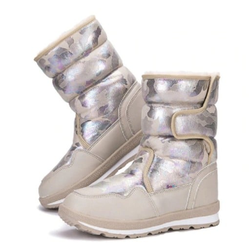 Bottes d'hiver camouflage pour femmes