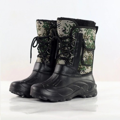 Bottes d'hiver camouflées pour hommes J962