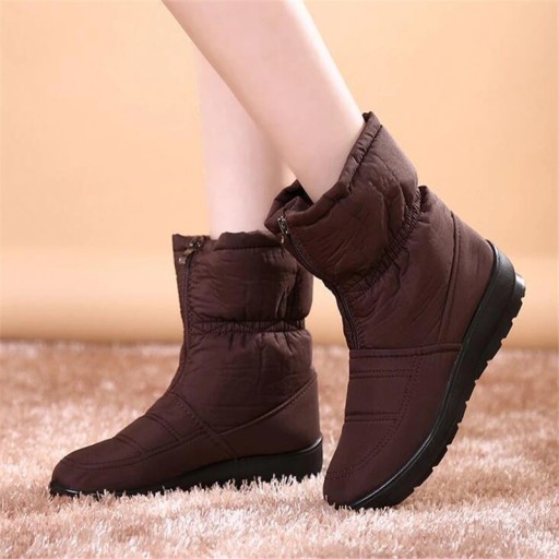 Bottes d'hiver pour femmes avec fermeture à l'avant J838