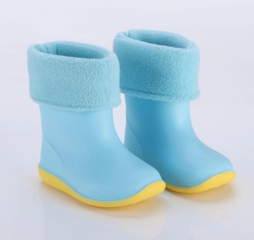 Bottes en caoutchouc pour enfants avec doublure en peluche