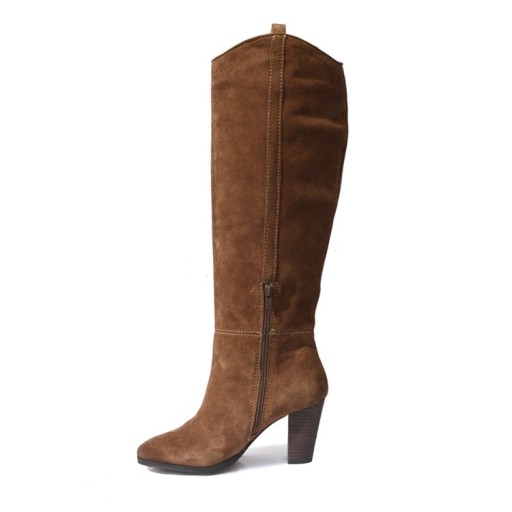 Bottes en velours à talons J2725