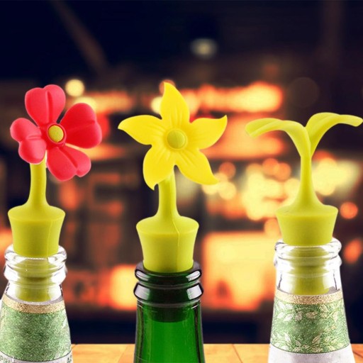 Bottle Stopper with Flower