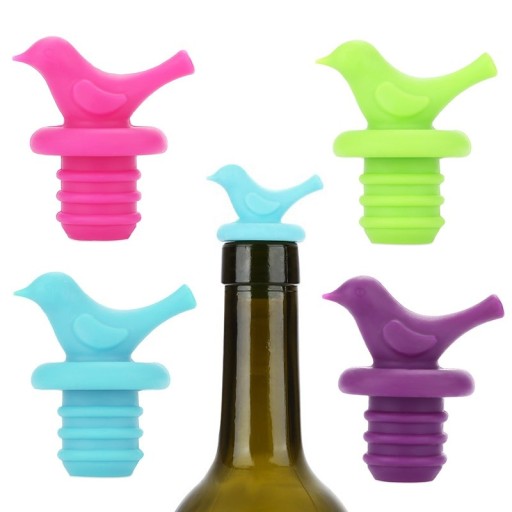 Bouchon de vin en forme d'oiseau