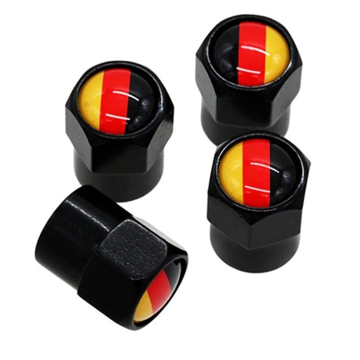 Bouchons de valve drapeau allemand 4 pcs