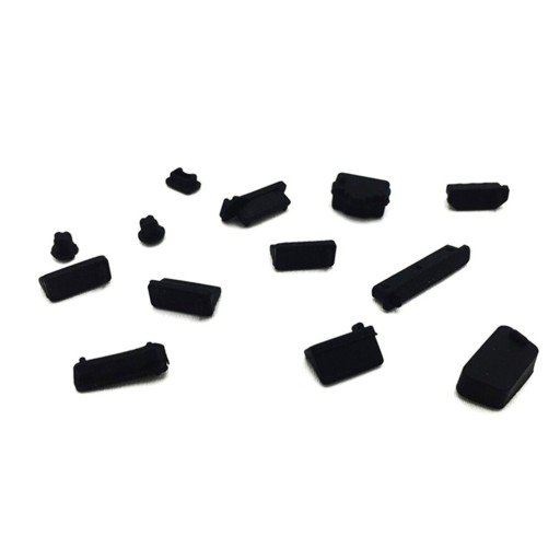 Bouchons en silicone pour connecteurs de portable 13 pcs