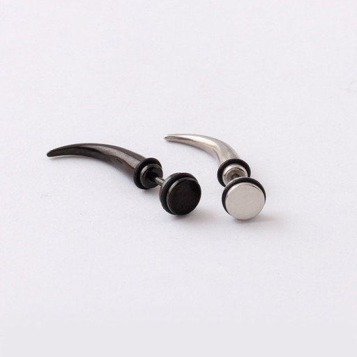 Boucle d'oreille pour homme - Défense d'éléphant J1437