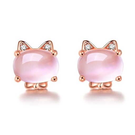 Boucles d'oreilles à clou pour femmes avec cristal G1293