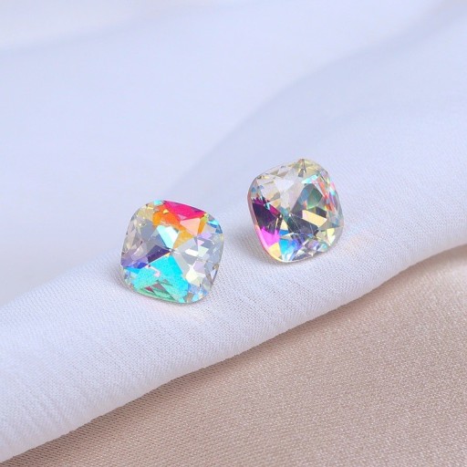 Boucles d'oreilles à clou pour femmes avec cristal