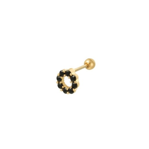 Boucles d'oreilles à clou pour femmes avec petites pierres Décoration en forme de cœur, étoile, croissant de lune ou fleur Tige avec boule