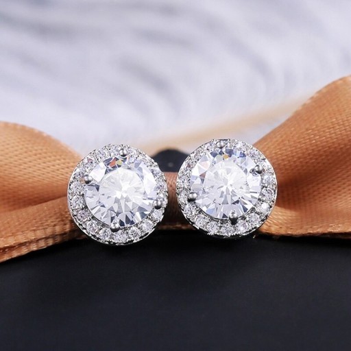 Boucles d'oreilles à clou pour femmes avec pierre H776