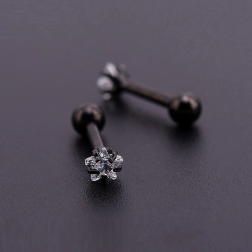 Boucles d'oreilles à clou pour femmes avec zircon G1335