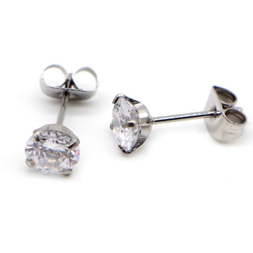 Boucles d'oreilles à clou pour femmes avec zircon G451