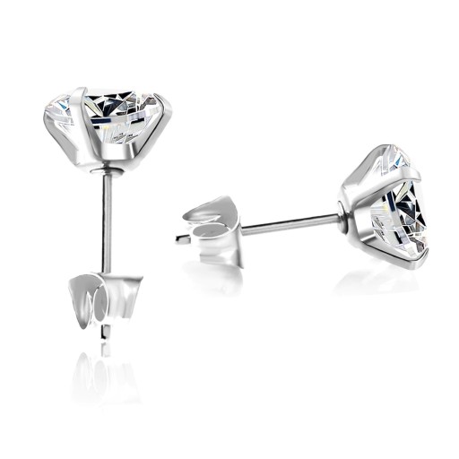 Boucles d'oreilles à clou pour femmes avec zircon G635