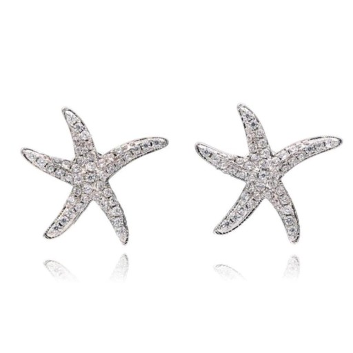 Boucles d'oreilles à clou pour femmes étoile de mer
