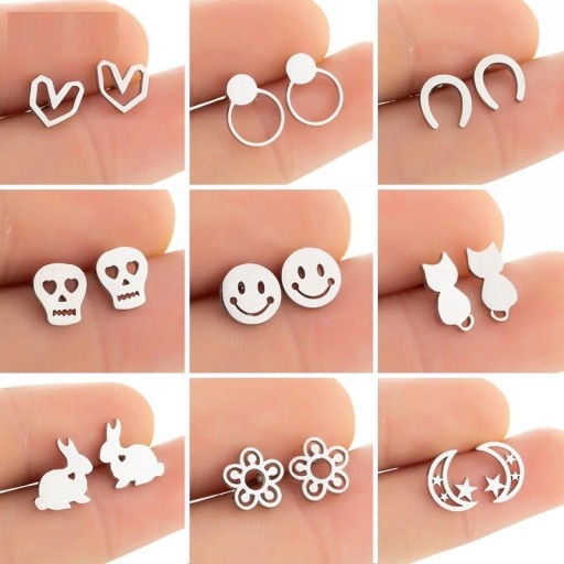 Boucles d'oreilles à clous pour femmes J159