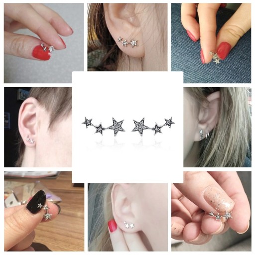 Boucles d'oreilles à étoiles pour femmes