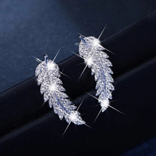 Boucles d'oreilles à plumes pour femmes