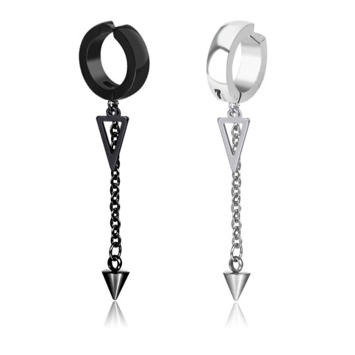 Boucles d'oreilles circulaires avec pendentif G652