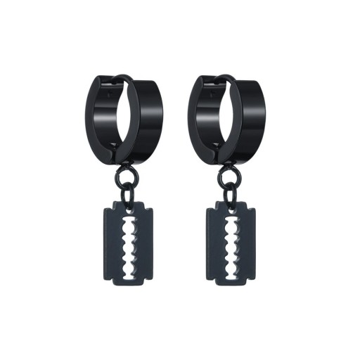 Boucles d'oreilles circulaires pour femmes avec pendentif H826