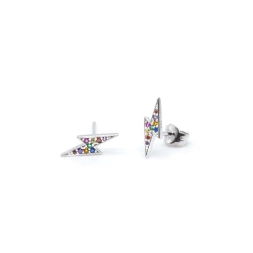 Boucles d'oreilles clous pour femmes éclair