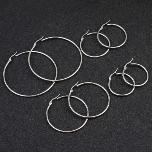 Boucles d'oreilles créoles pour femmes G640