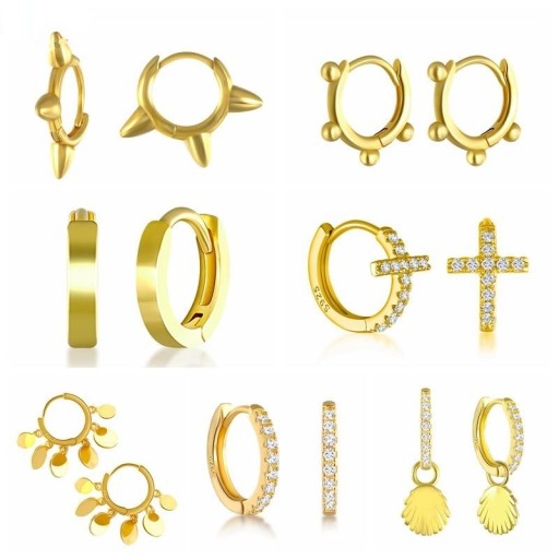 Boucles d'oreilles créoles pour femmes G861