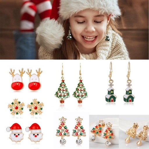 Boucles d'oreilles de Noël pour femmes