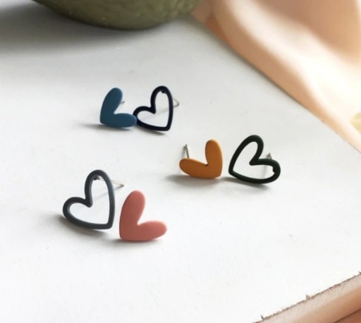 Boucles d'oreilles en cœur pour femmes G298