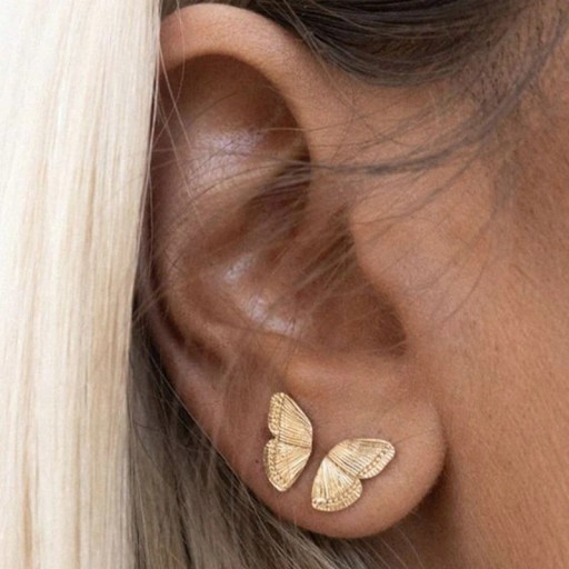 Boucles d'oreilles en forme d'ailes de papillon