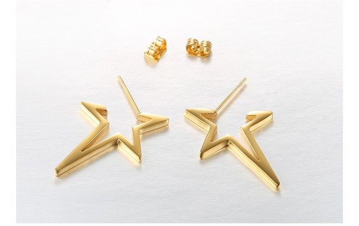 Boucles d'oreilles en forme d'étoile J2024