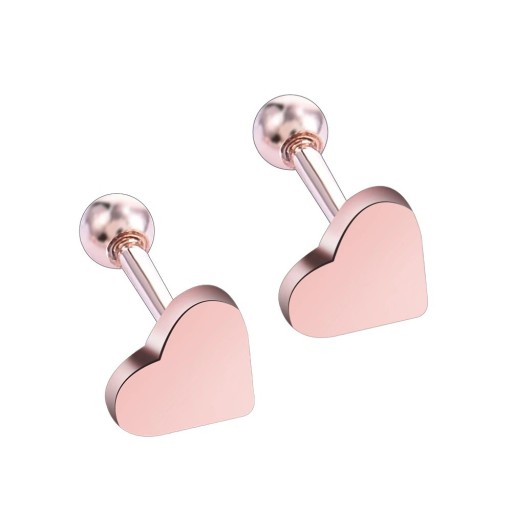 Boucles d'oreilles en forme de cœur pour femmes H783