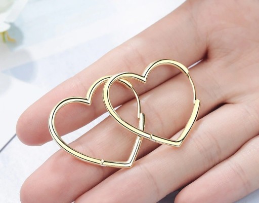 Boucles d'oreilles en forme de cœur pour femmes H861
