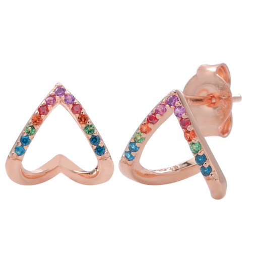 Boucles d'oreilles en forme de cœur pour femmes