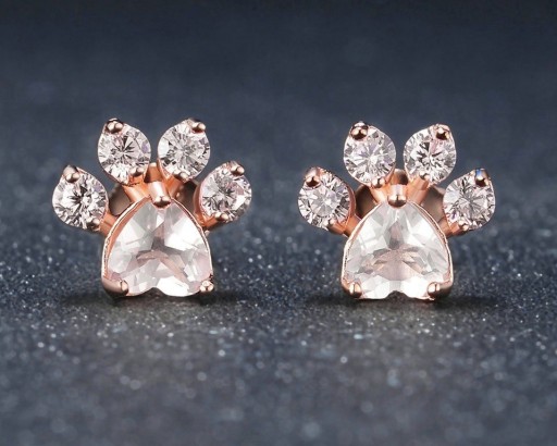 Boucles d'oreilles en forme de patte d'ours pour femmes