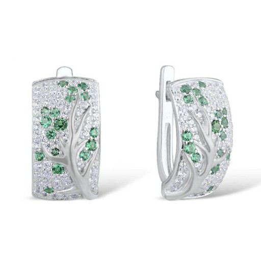 Boucles d'oreilles femme arbre