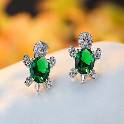 Boucles d'oreilles femme tortue
