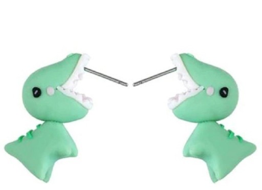 Boucles d'oreilles pendantes dinosaures pour femmes