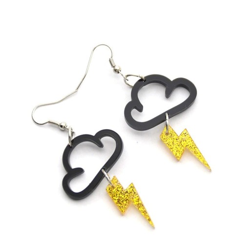 Boucles d'oreilles pendantes éclair pour femmes