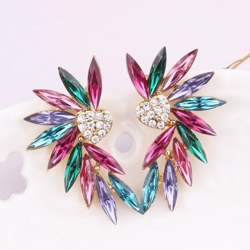 Boucles d'oreilles pendantes en cristal pour femmes G728