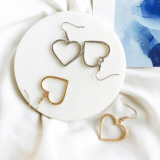 Boucles d'oreilles pendantes en forme de cœur G620